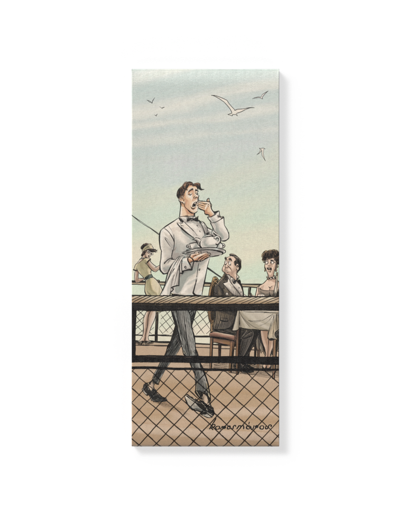 Vászonkép: „E” „Ásító Fülig” 20x50 cm