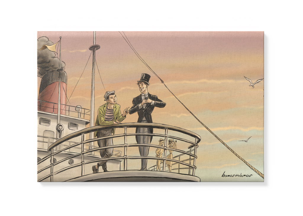 Vászonkép: „Koldus és királyfi” 60x40 cm