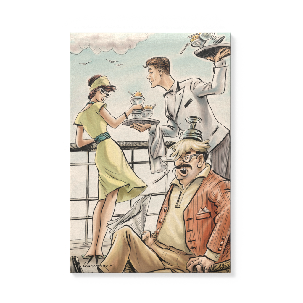 Vászonkép: „Fülig Jimmy alias José Pombio” 40x60 cm