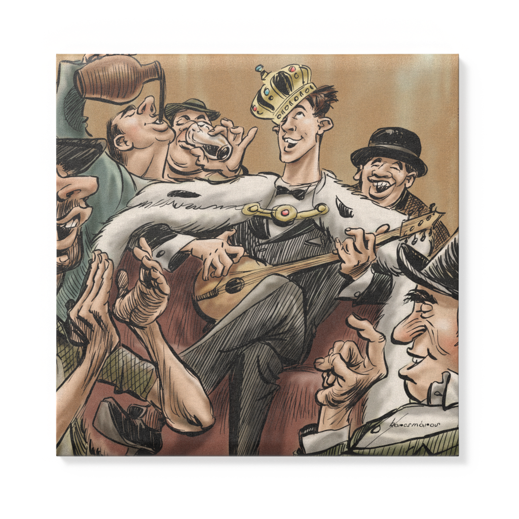 Vászonkép: „Őfelsége Fülig Jimmy” (kicsi) 40x40 cm