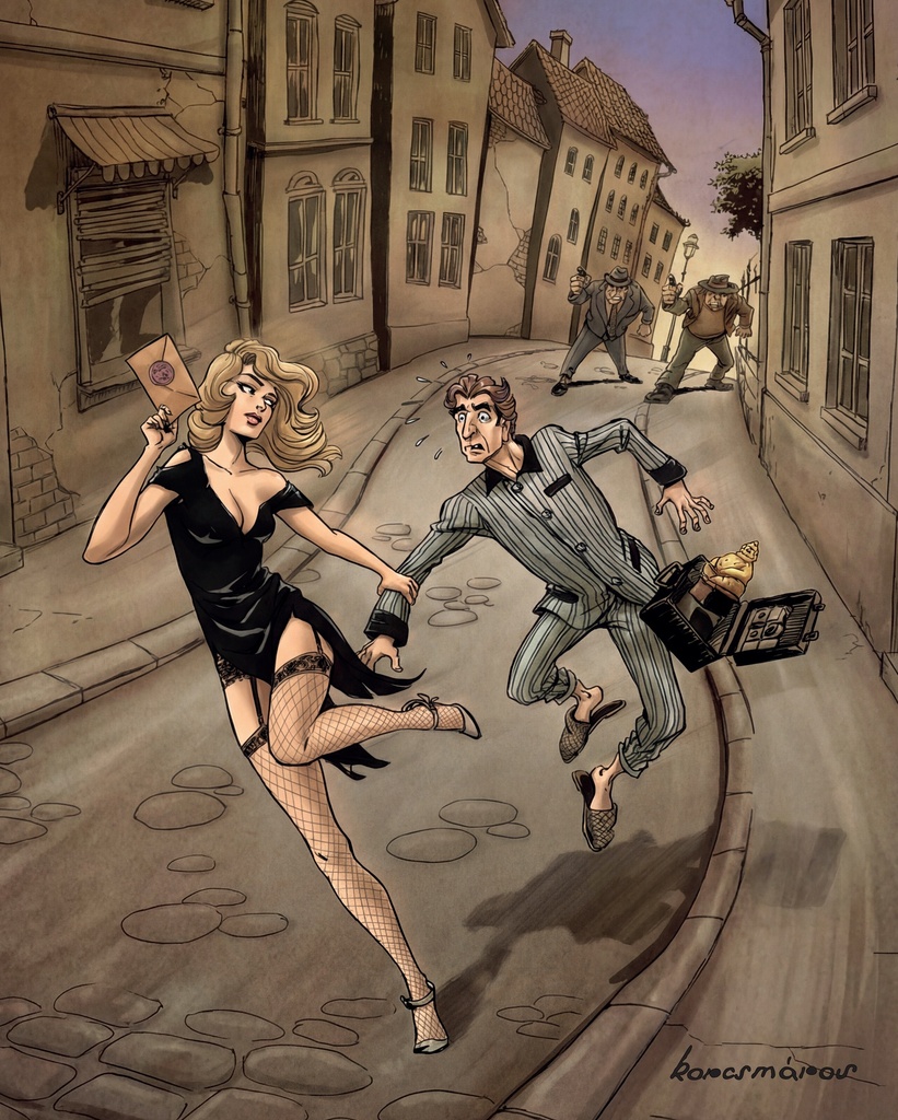 Vászonkép: Szőke Ciklon Borító 40x50 cm