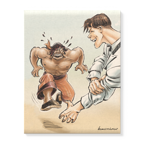 Vászonkép: „Insalada fritte á la Sevilla!” 40x50 cm