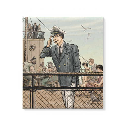 Vászonkép: „D” „Herceg” 45x50 cm