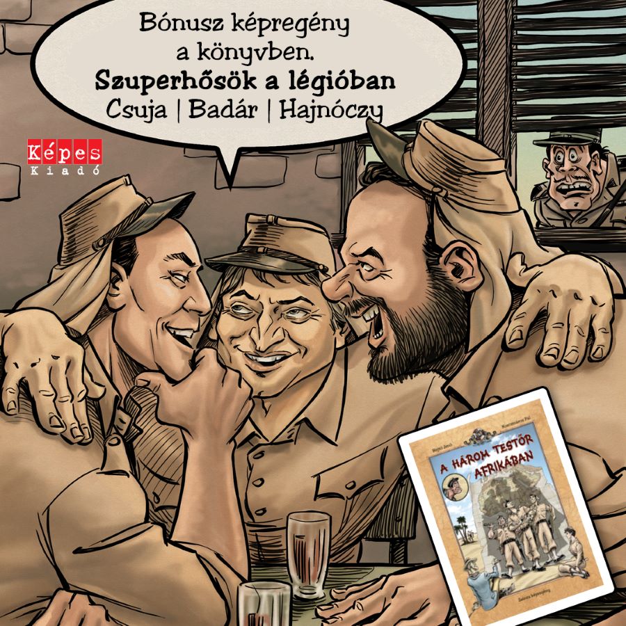 A három testőr Afrikában (színes képregény)+3 oldalas bónusz képregénnyel