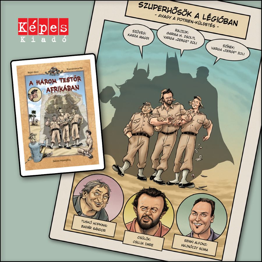 A három testőr Afrikában (színes képregény)+3 oldalas bónusz képregénnyel