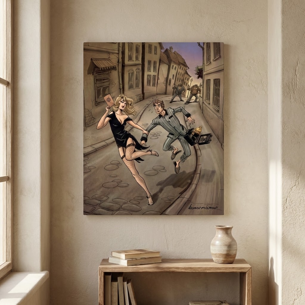 Vászonkép: Szőke Ciklon Borító 40x50 cm