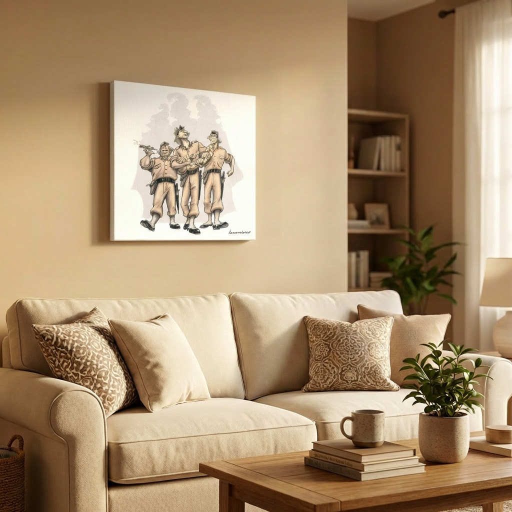 Vászonkép: A három testőr 50x50 cm