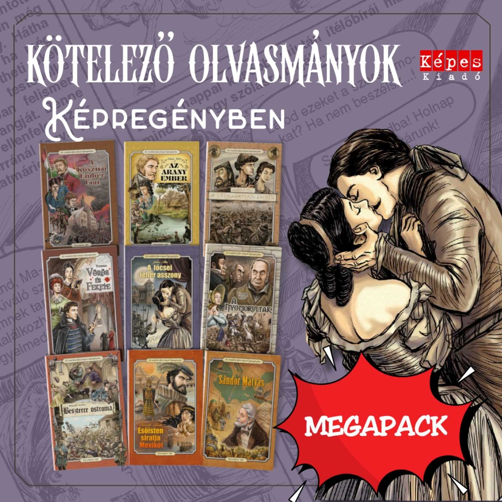 Kötelező olvasmányok – Az irodalom klasszikusai: 9 db-os Megapack-csomag