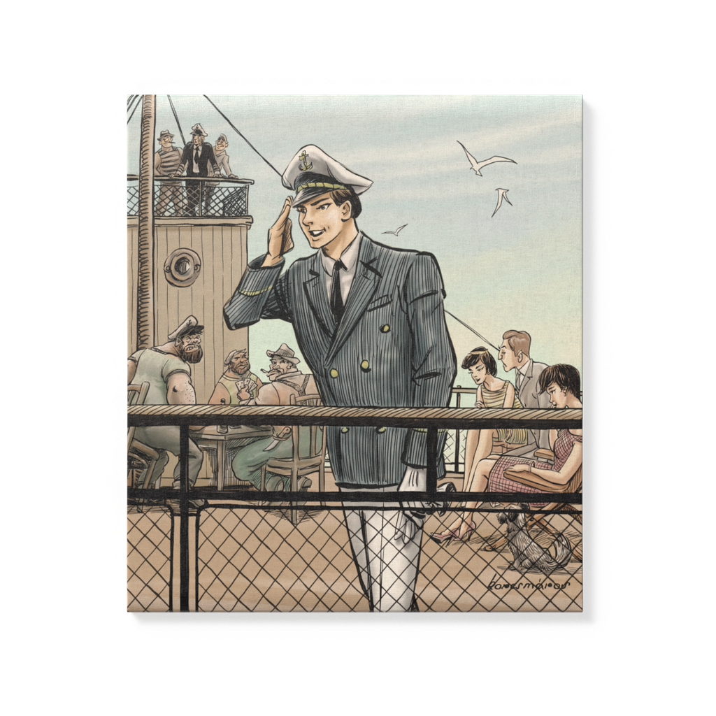 Vászonkép: „D” „Herceg” 45x50 cm