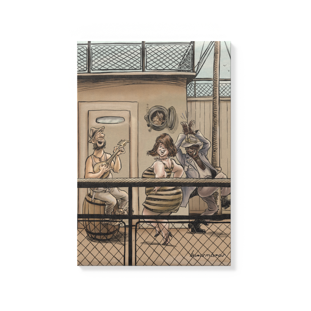 Vászonkép: „B” „Tánc- és illemleckék” 35x50 cm