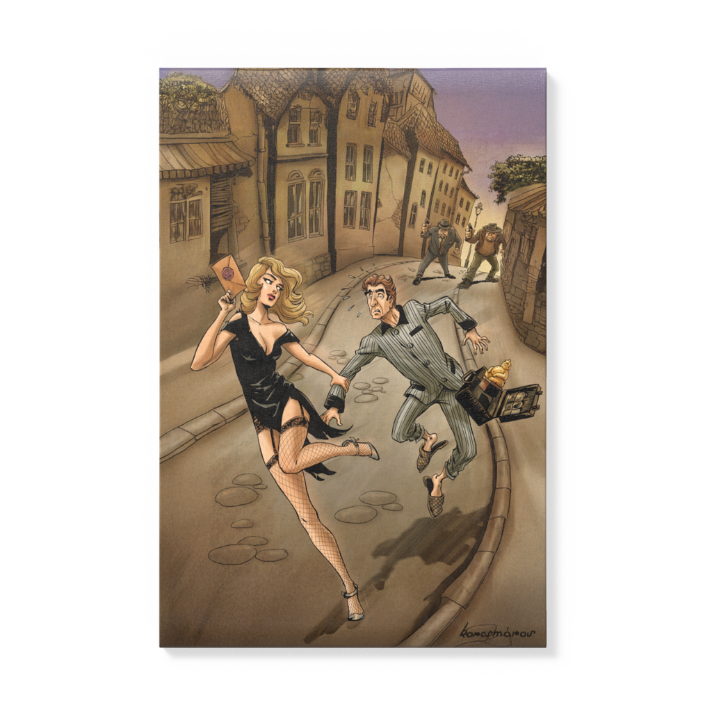 Vászonkép: Szőke Ciklon Borító 40x50 cm