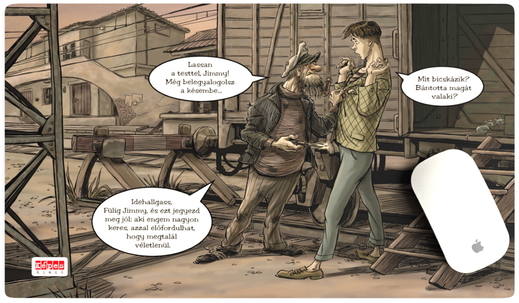 Egérpad „Ide hallgass!” 50×30 cm