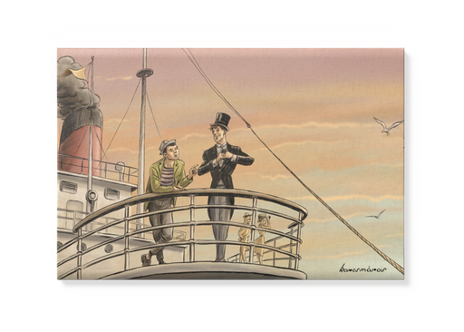 Vászonkép: „Koldus és királyfi” 60x40 cm