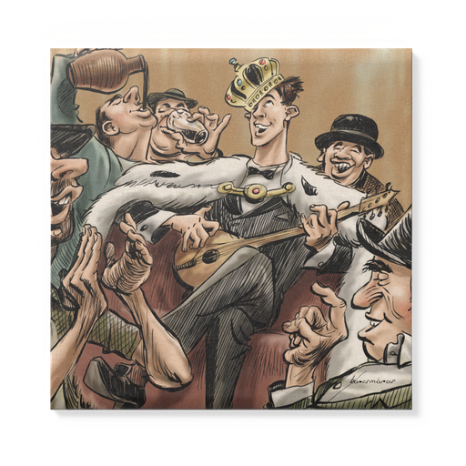 Vászonkép: „Őfelsége Fülig Jimmy” (kicsi) 40x40 cm