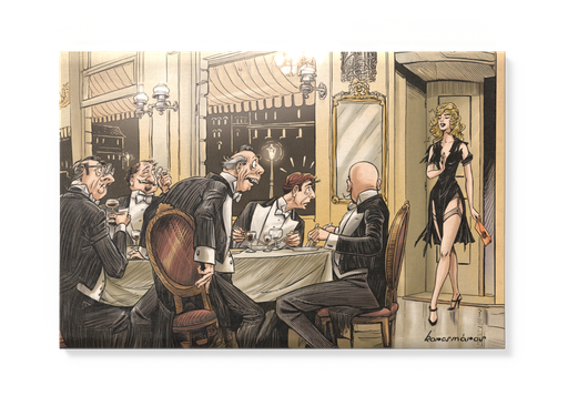 Vászonkép: Szőke Ciklon – Megkérem, kísérjen haza! 60x40 cm