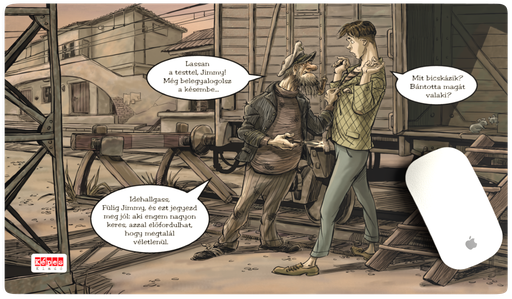 Egérpad „Ide hallgass!” 50×30 cm